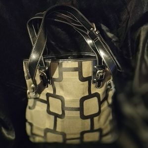 Nine West Black and Brownish/Gray Purse